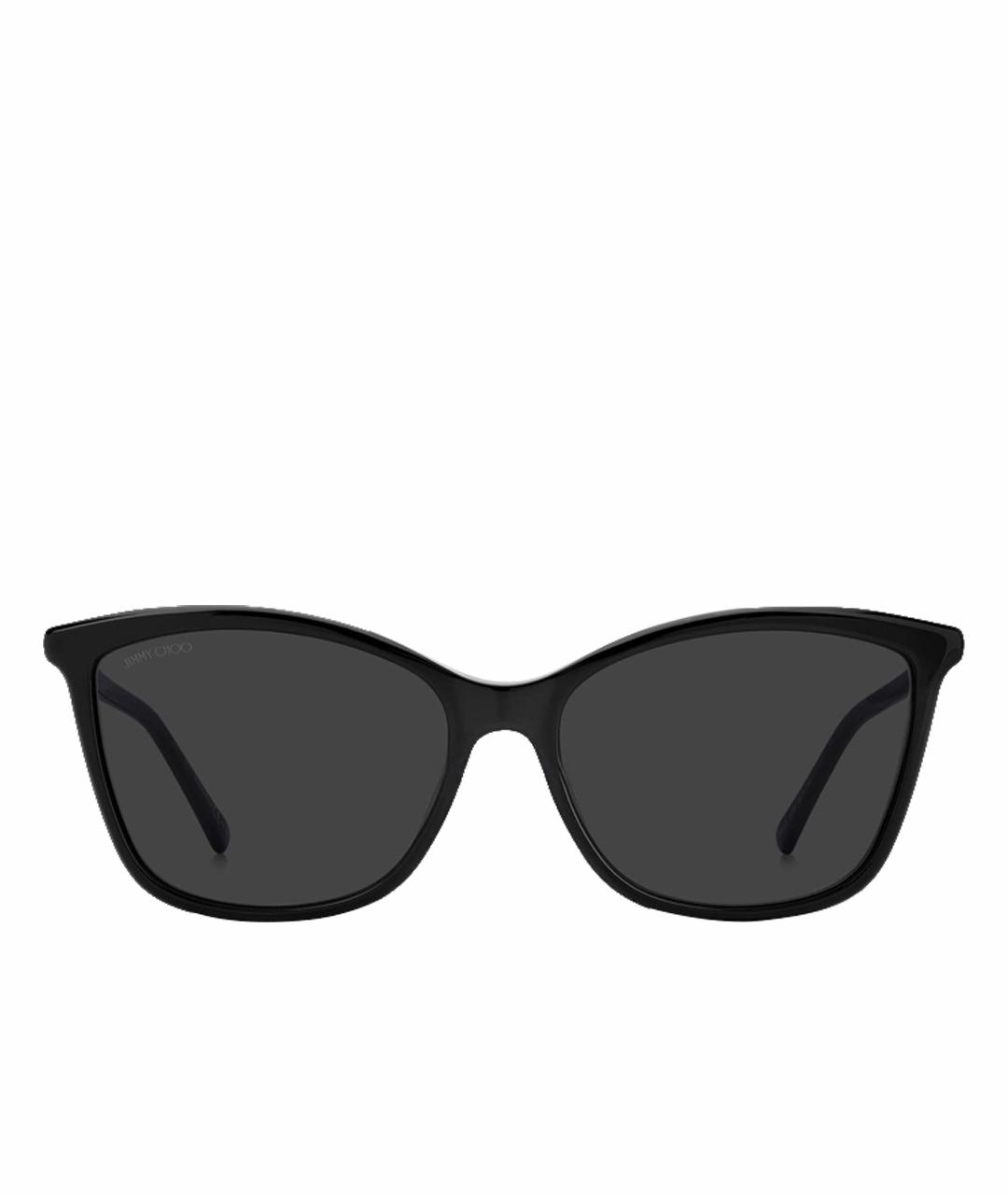 JIMMY CHOO Черные пластиковые солнцезащитные очки, фото 1