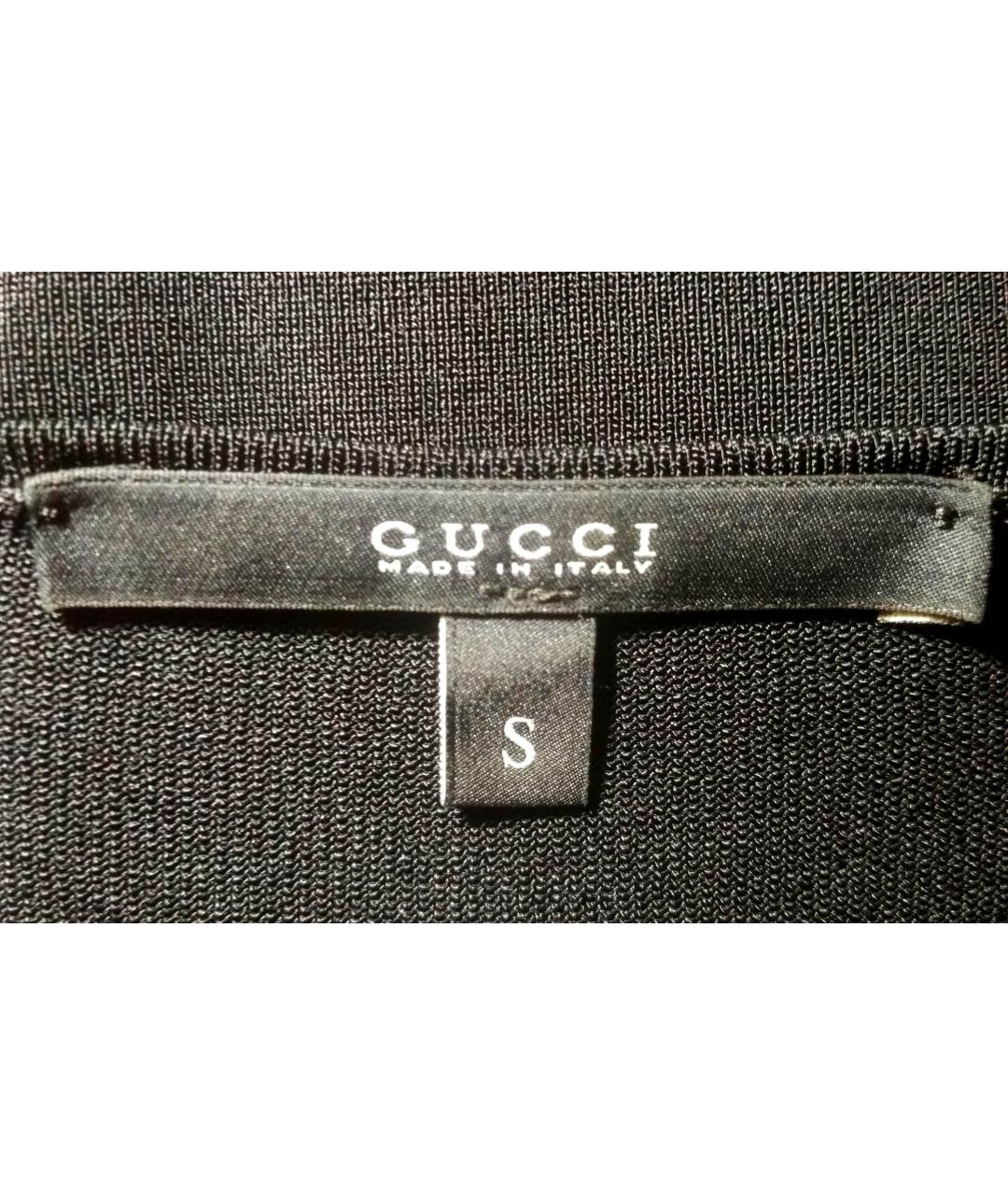 GUCCI Черная вискозная майка, фото 3