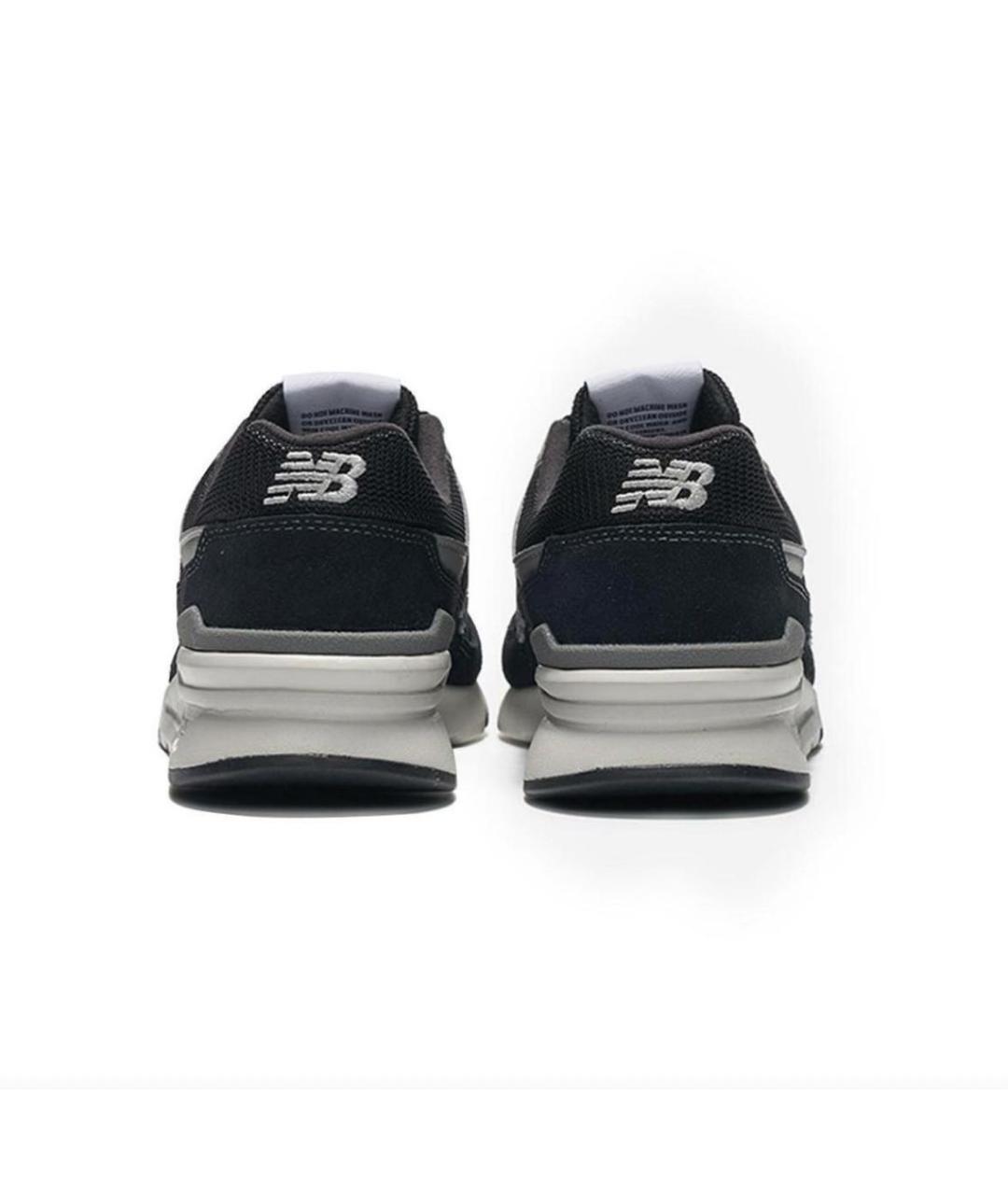 NEW BALANCE Черные замшевые низкие кроссовки / кеды, фото 4