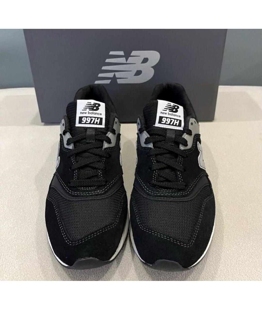 NEW BALANCE Черные замшевые низкие кроссовки / кеды, фото 8