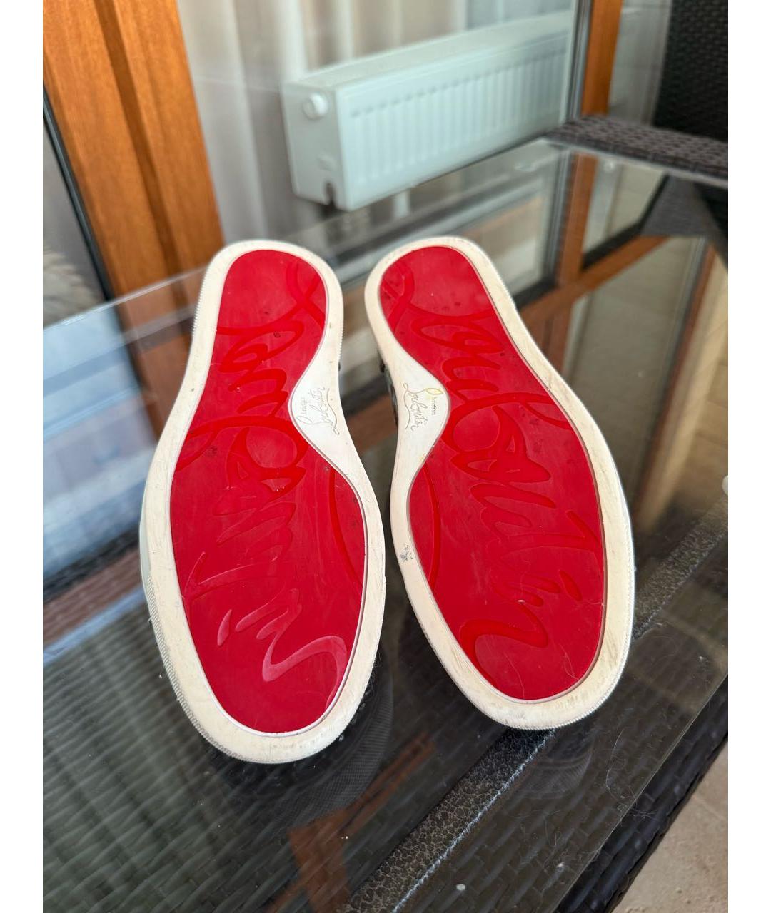 CHRISTIAN LOUBOUTIN Мульти кеды из лакированной кожи, фото 7