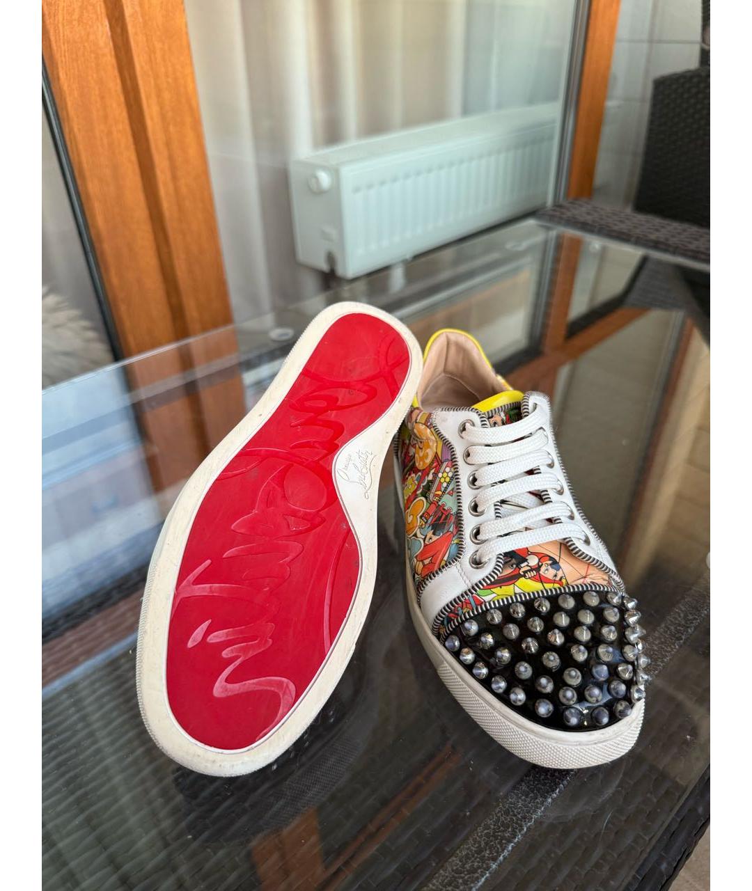 CHRISTIAN LOUBOUTIN Мульти кеды из лакированной кожи, фото 6