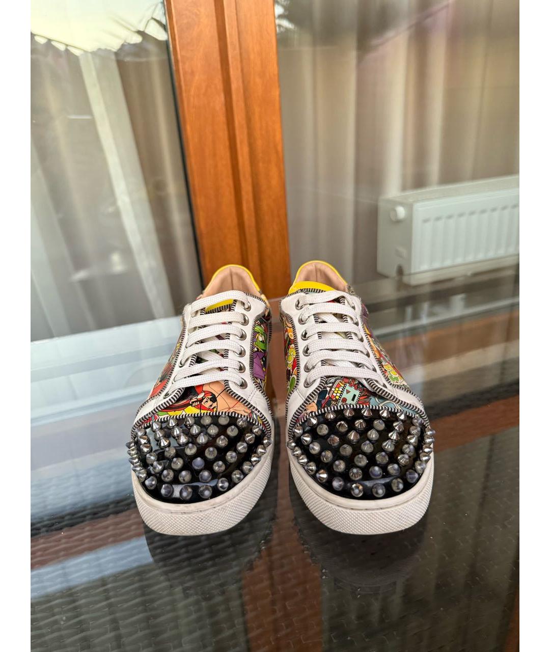 CHRISTIAN LOUBOUTIN Мульти кеды из лакированной кожи, фото 2