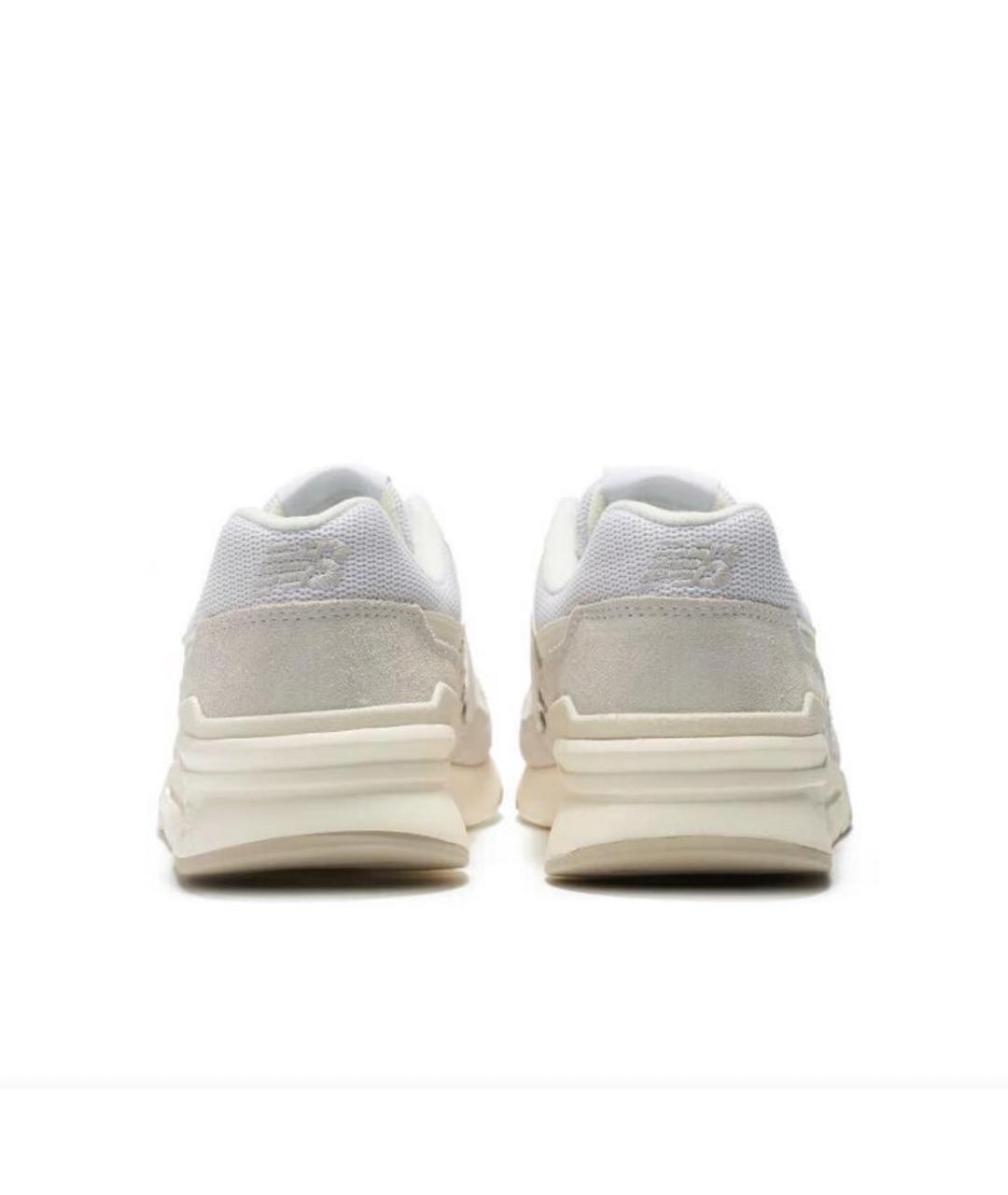 NEW BALANCE Белые замшевые низкие кроссовки / кеды, фото 4