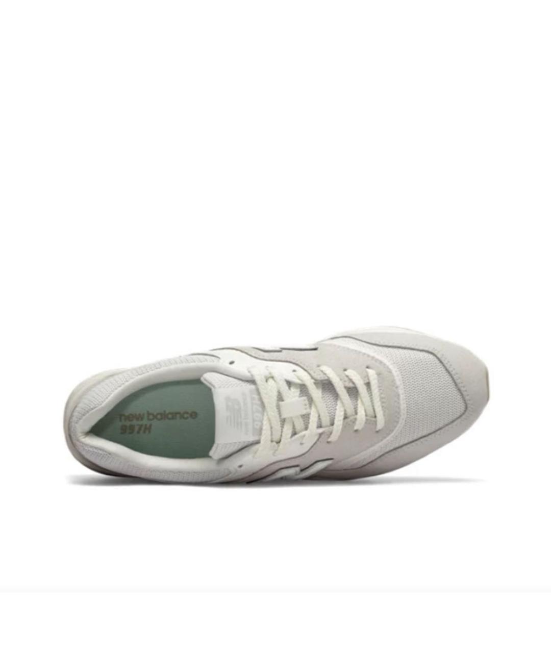 NEW BALANCE Белые замшевые низкие кроссовки / кеды, фото 3