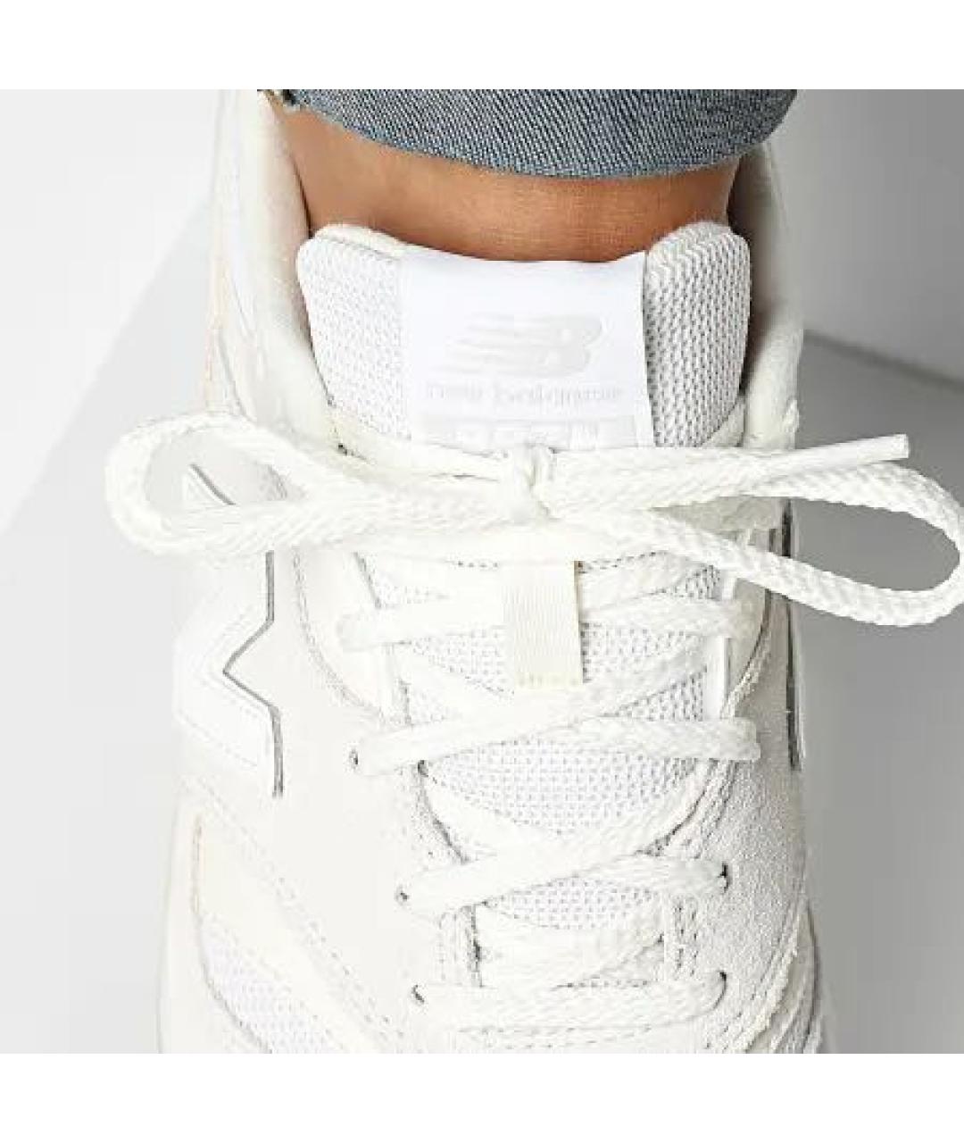 NEW BALANCE Белые замшевые низкие кроссовки / кеды, фото 7