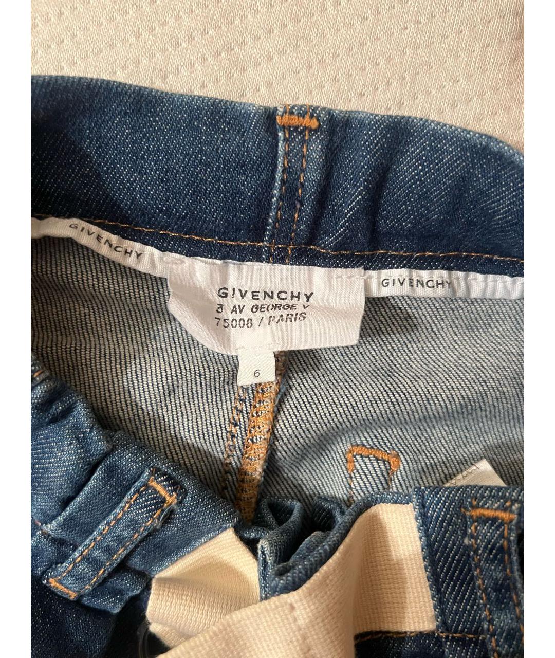 GIVENCHY Темно-синие детские джинсы, фото 3