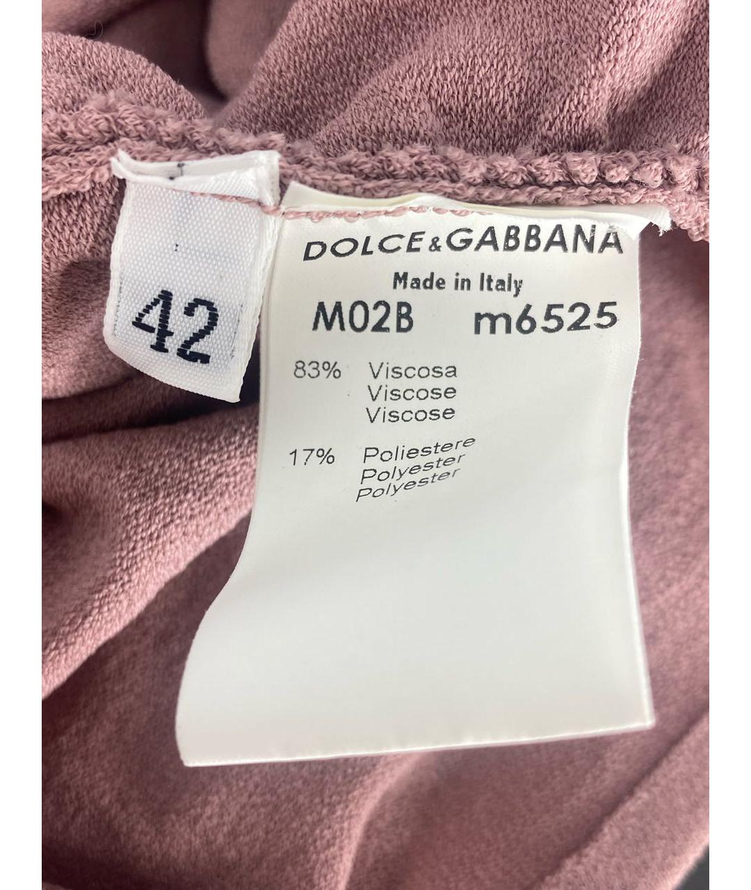 DOLCE&GABBANA Розовая майка, фото 5