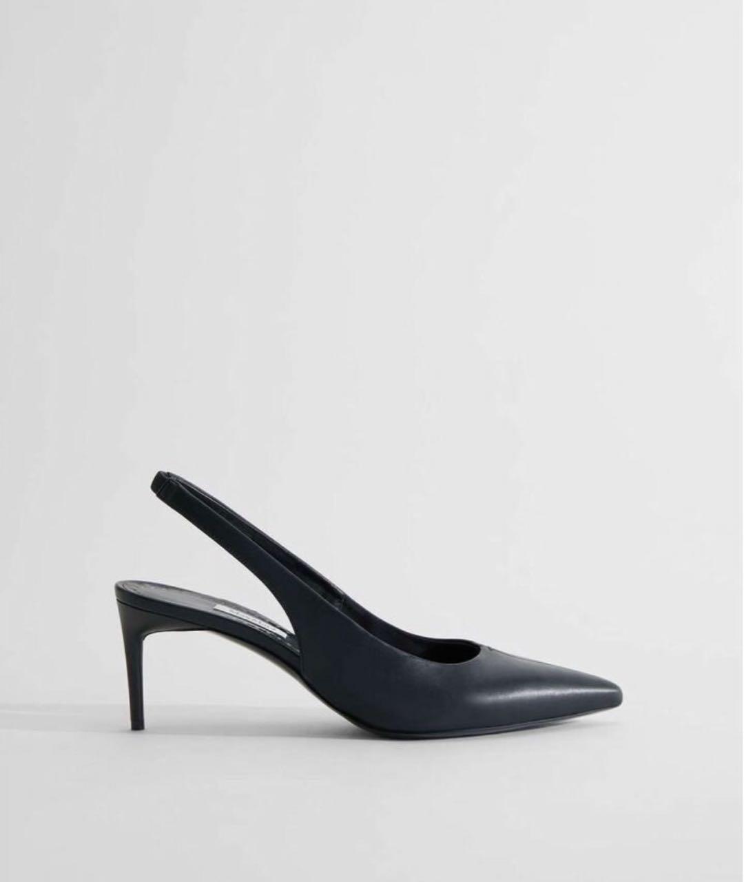 MAX MARA Черные кожаные туфли, фото 9