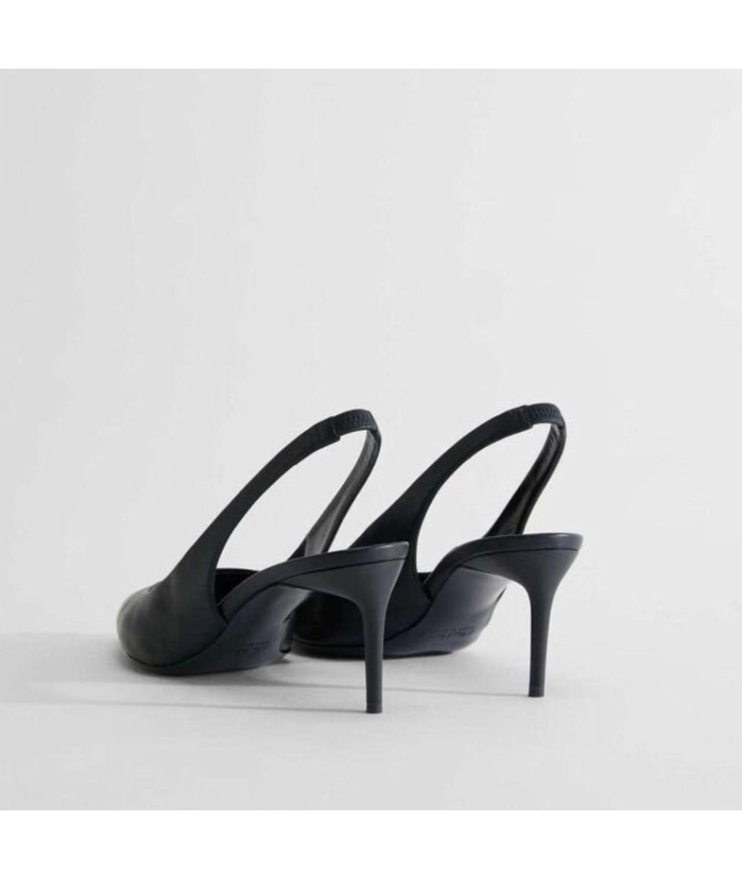 MAX MARA Черные кожаные туфли, фото 4
