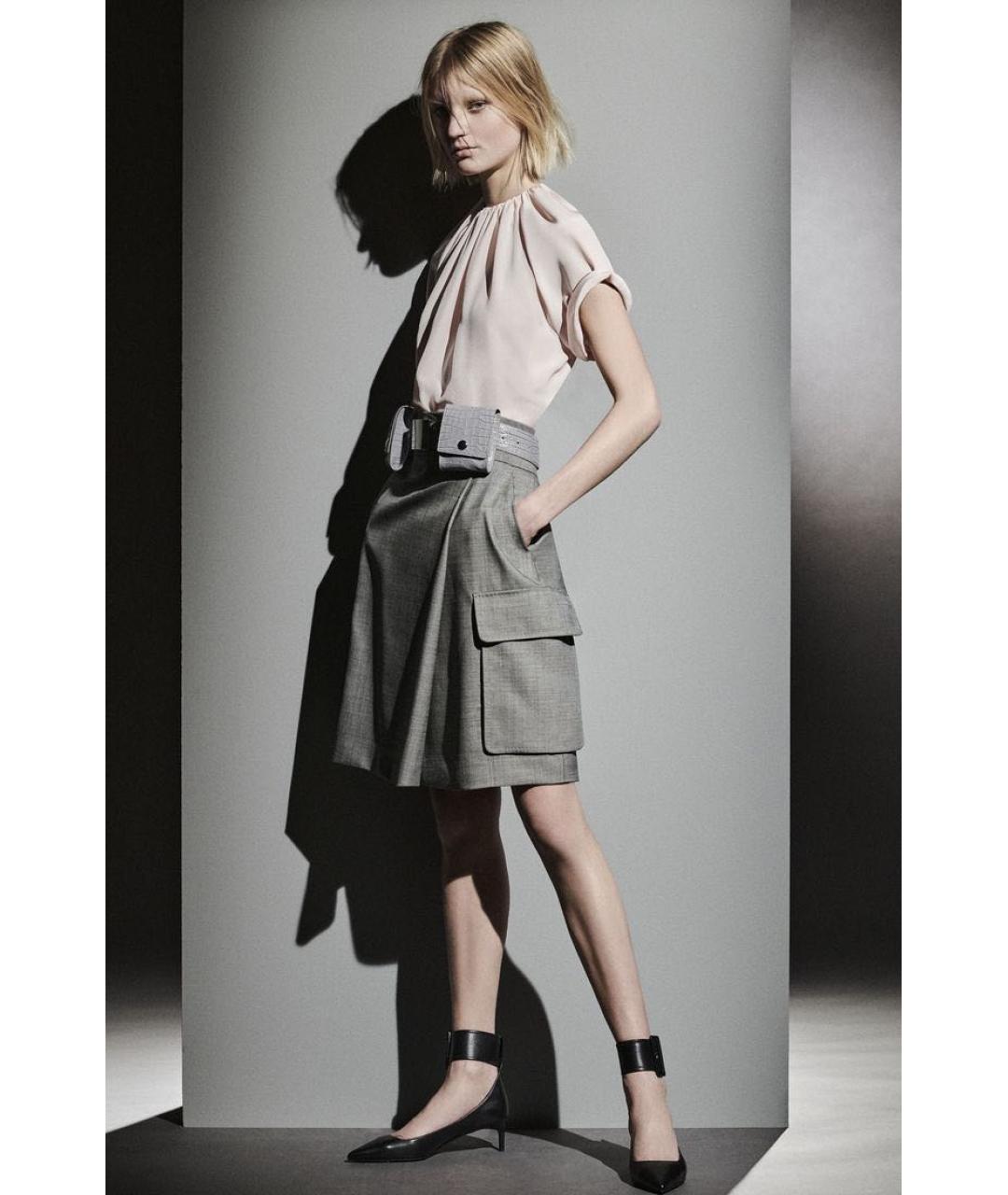 MAX MARA Черные кожаные лодочки на низком каблуке, фото 8