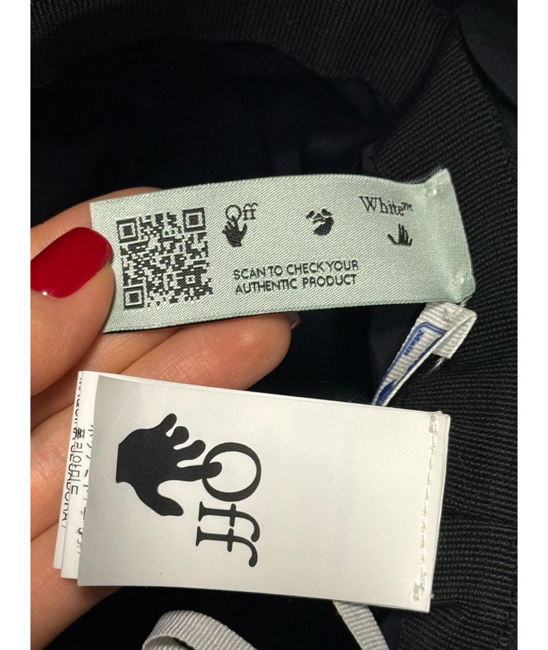 OFF-WHITE Черная панама, фото 3