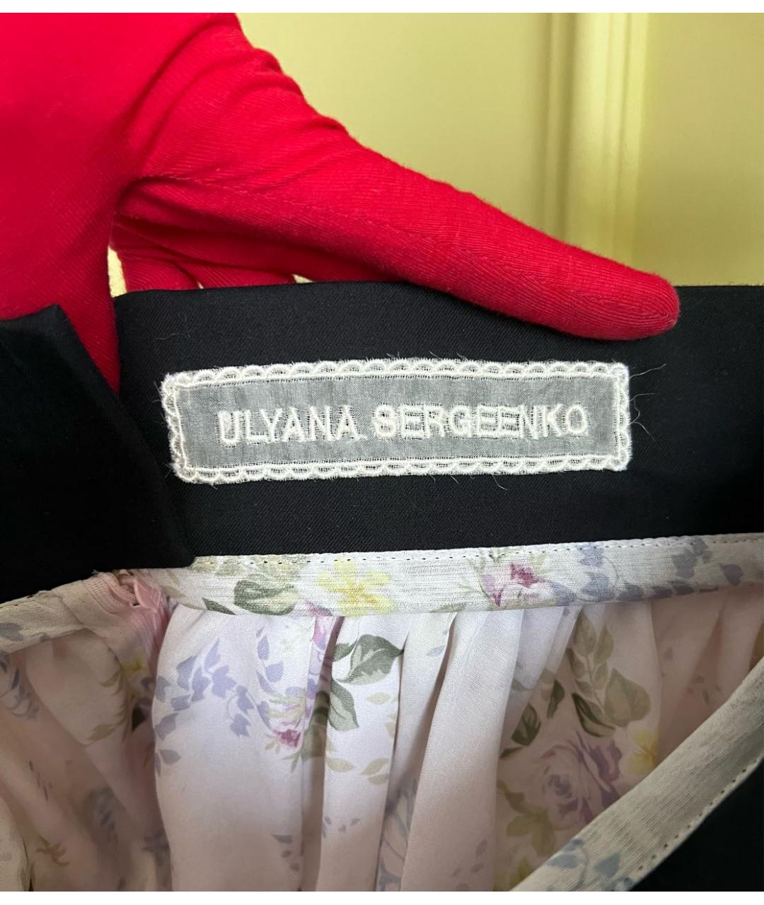 ULYANA SERGEENKO Мульти хлопко-эластановая юбка мини, фото 7