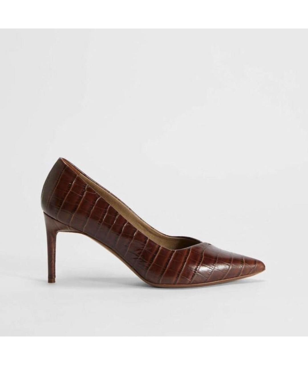 MAX MARA Коричневые кожаные туфли, фото 8