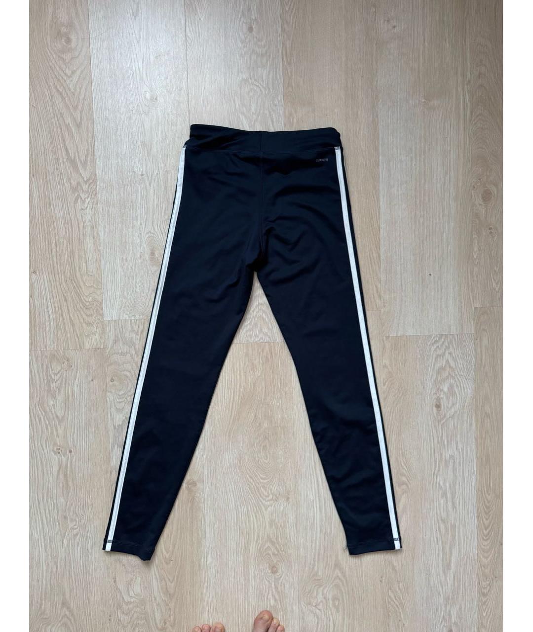 ADIDAS Темно-синие полиэстеровые леггинсы и велосипедки, фото 2