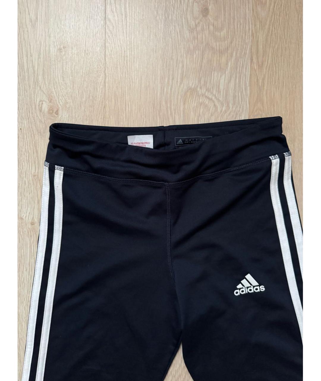 ADIDAS Темно-синие полиэстеровые леггинсы и велосипедки, фото 4