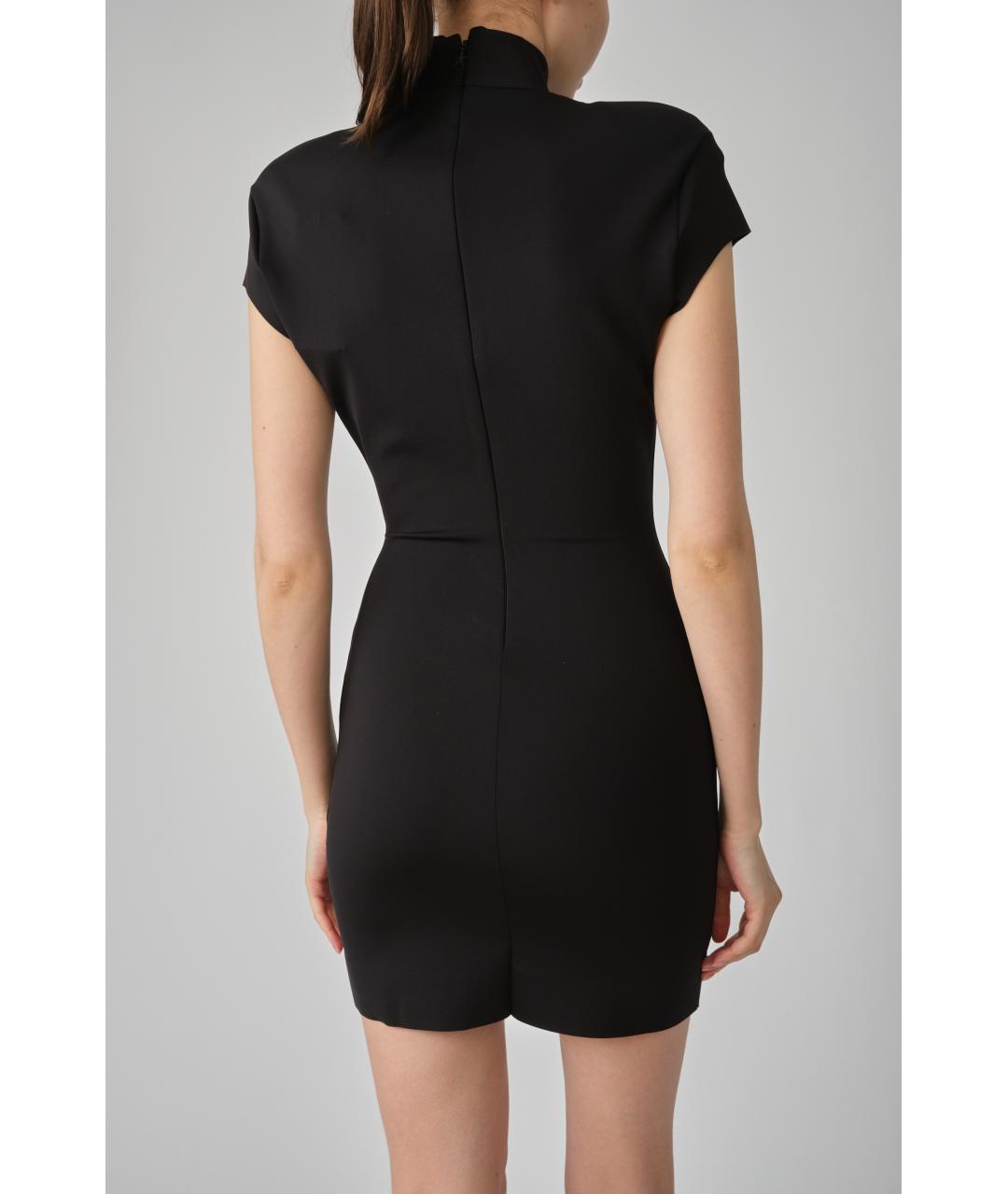 MUGLER Черное полиамидовое повседневное платье, фото 3