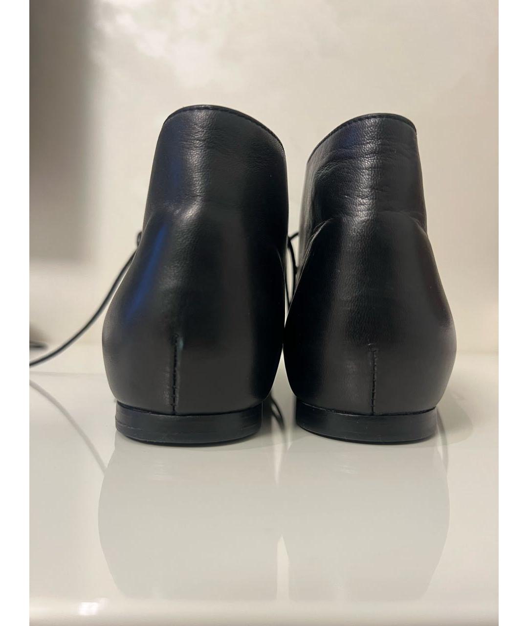 ISABEL MARANT ETOILE Черные кожаные ботинки, фото 4