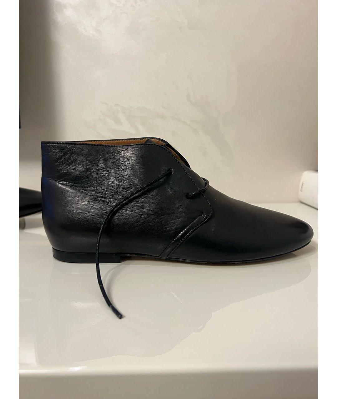 ISABEL MARANT ETOILE Черные кожаные ботинки, фото 9