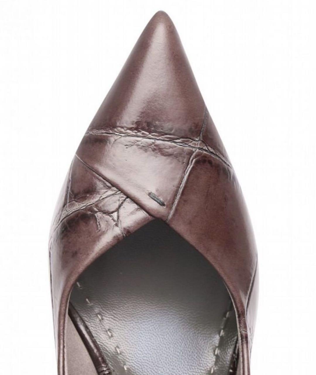 MAX MARA Коричневые кожаные туфли, фото 7