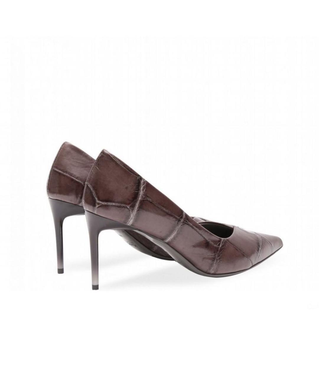 MAX MARA Коричневые кожаные туфли, фото 5