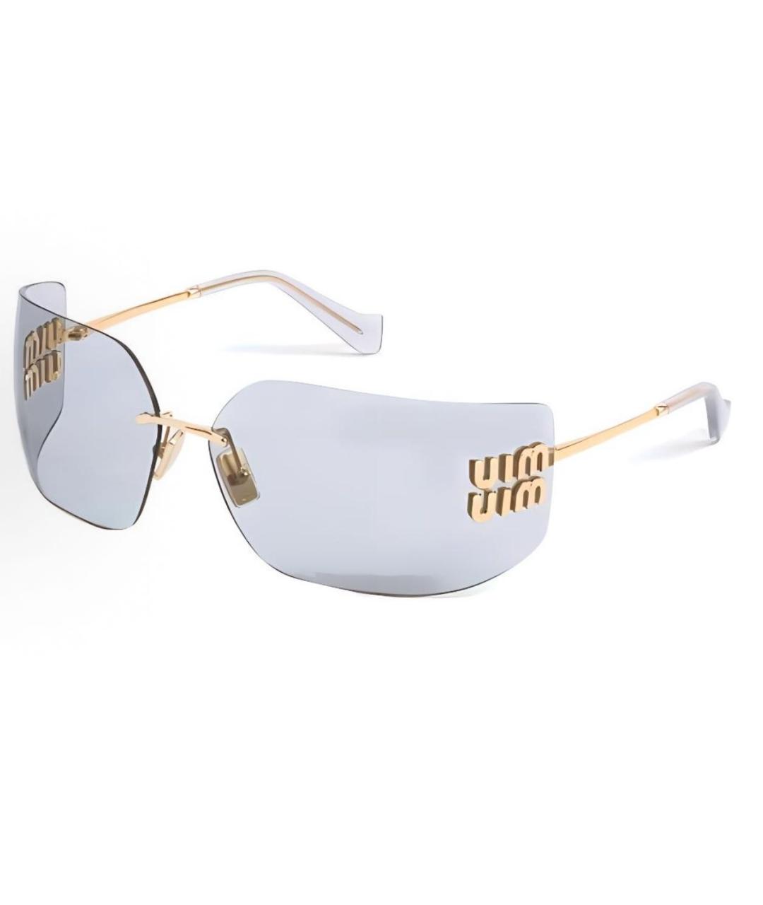 MIU MIU Мульти металлические солнцезащитные очки, фото 1