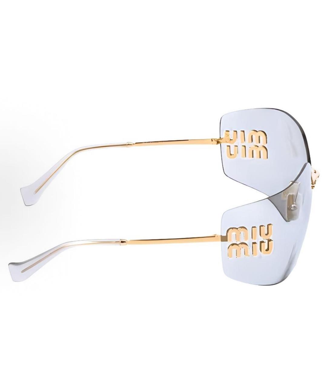 MIU MIU Мульти металлические солнцезащитные очки, фото 4