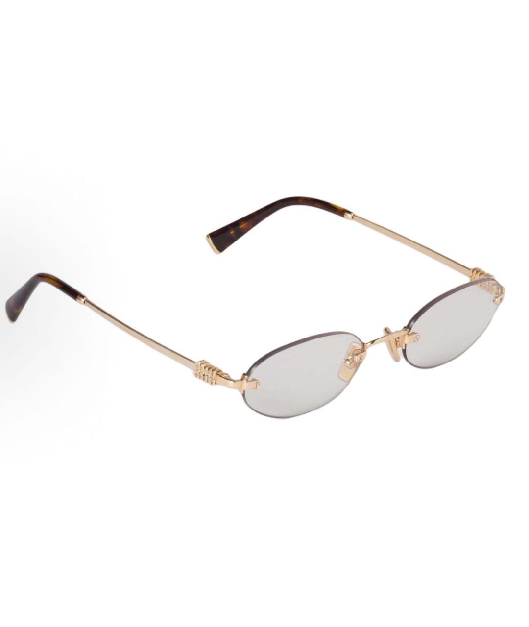 MIU MIU Мульти металлические солнцезащитные очки, фото 3