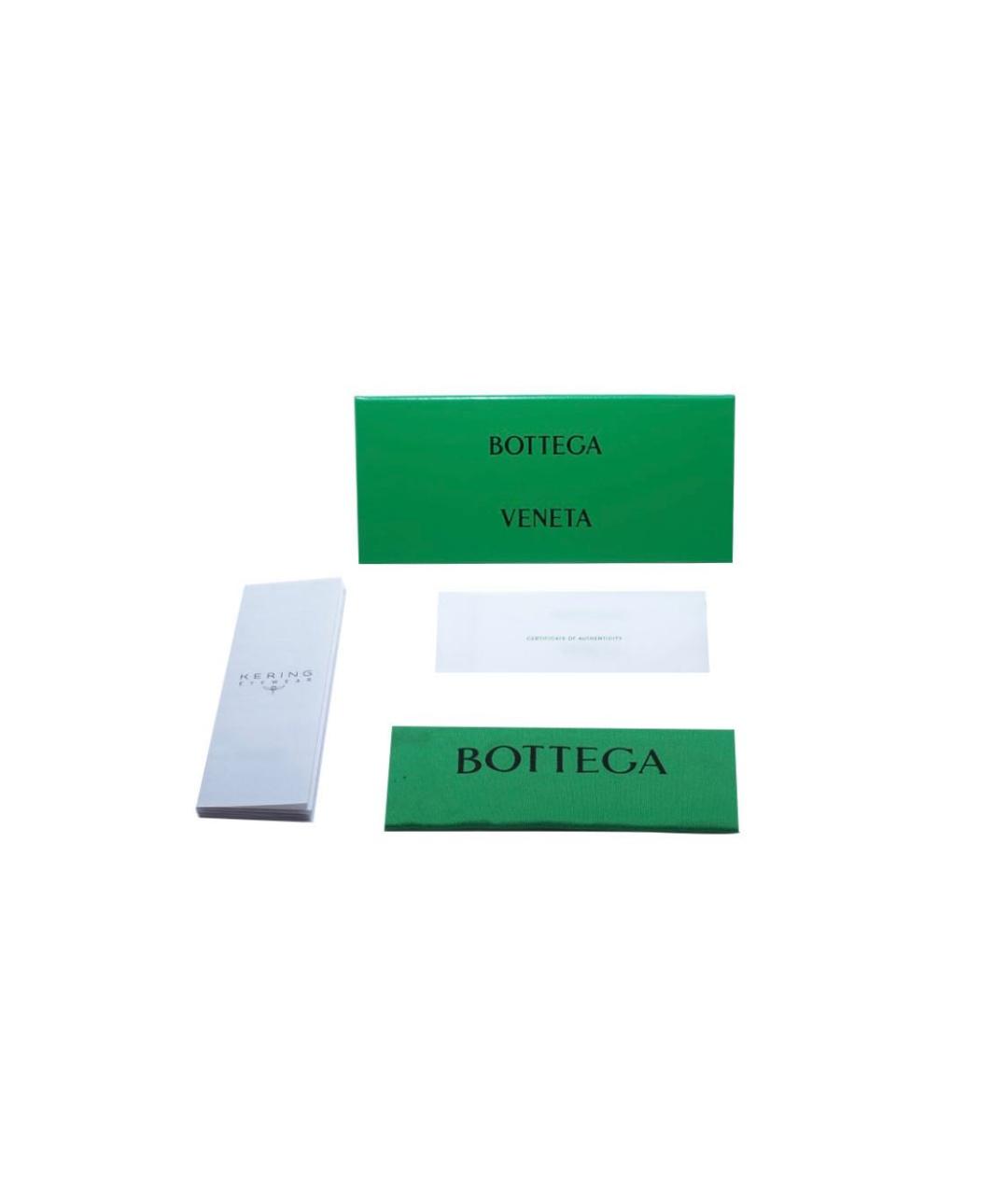BOTTEGA VENETA Антрацитовые пластиковые солнцезащитные очки, фото 4