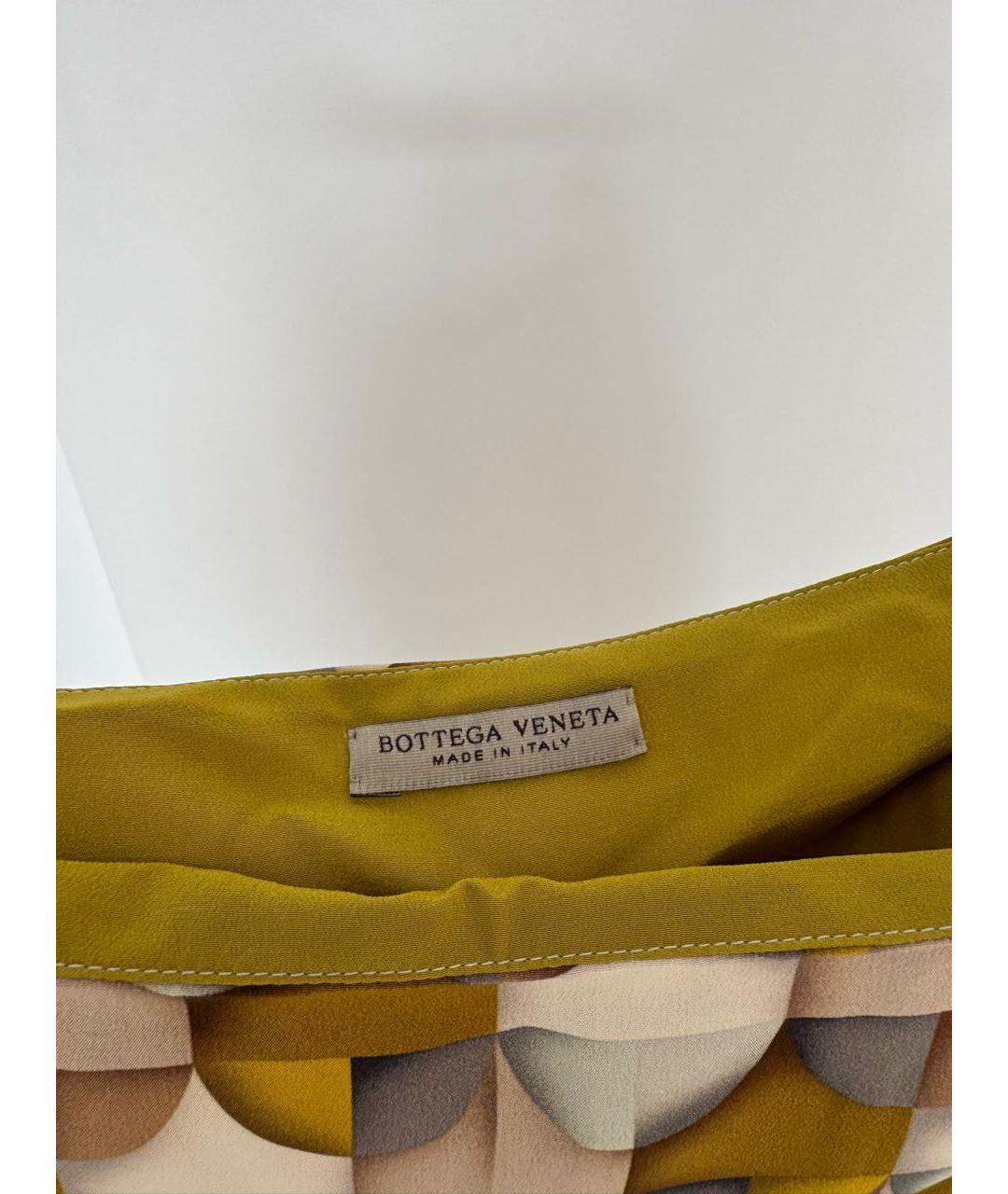 BOTTEGA VENETA Мульти шелковая юбка миди, фото 6