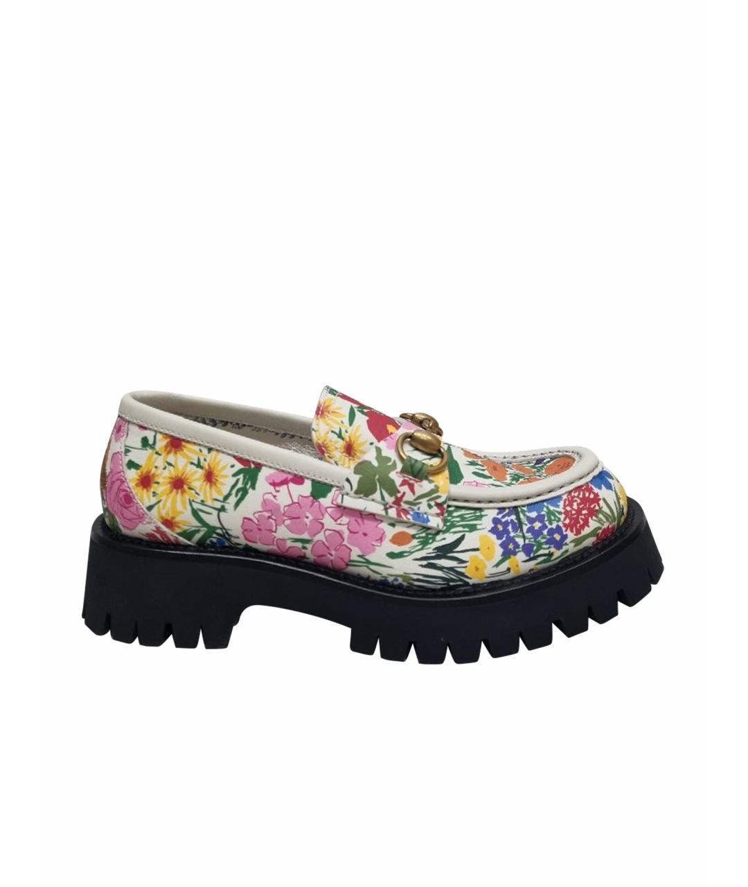 GUCCI Мульти кожаные лоферы, фото 1