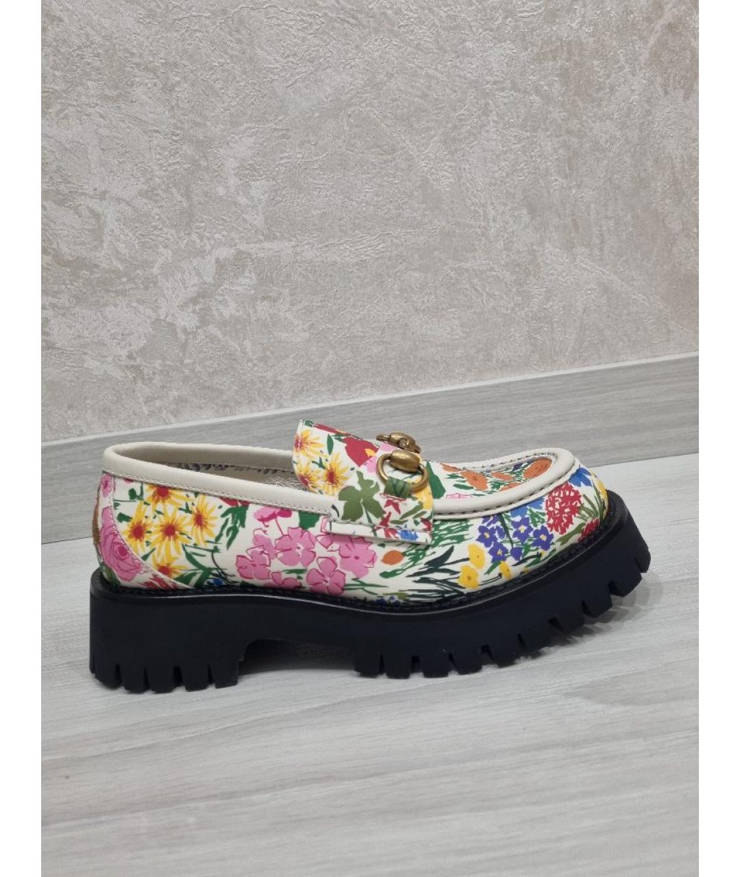 GUCCI Мульти кожаные лоферы, фото 5