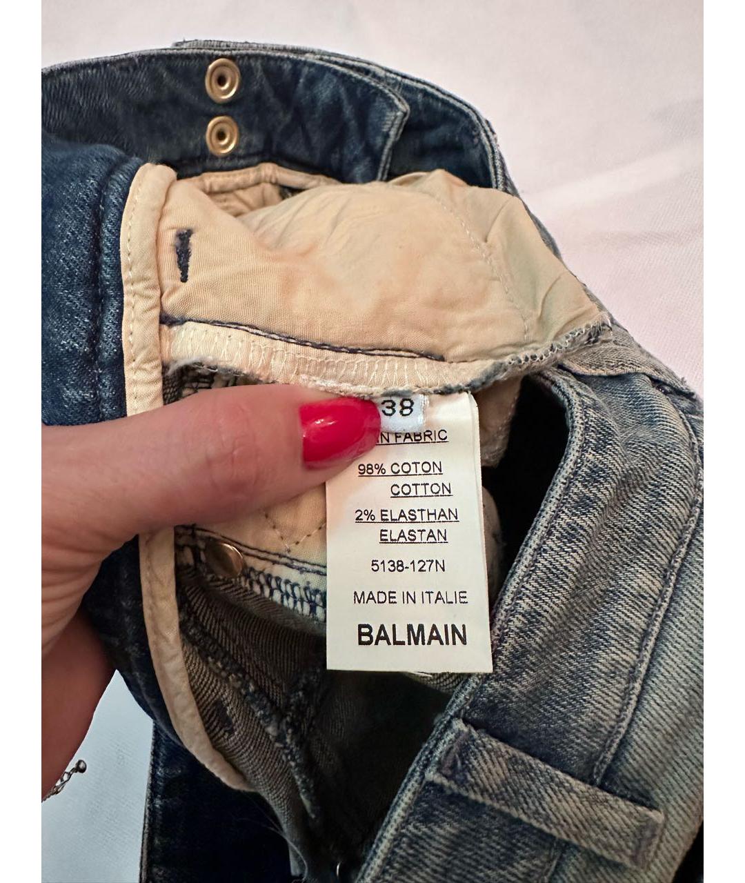 BALMAIN Хлопко-эластановые шорты, фото 5