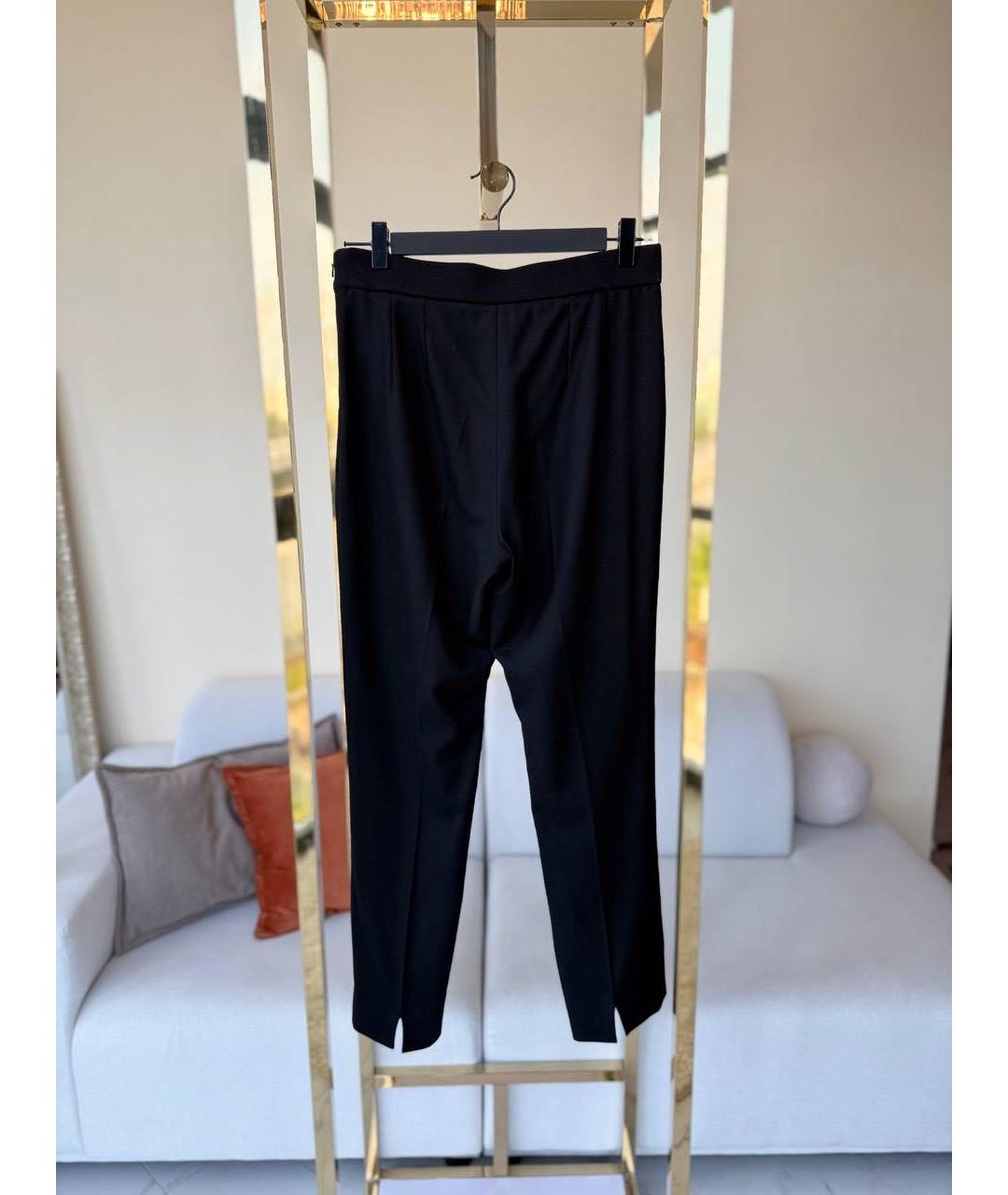 JIL SANDER Черные прямые брюки, фото 2