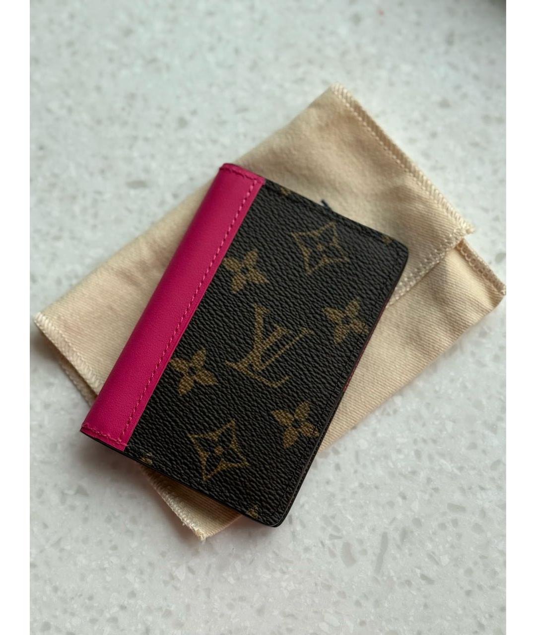 LOUIS VUITTON Коричневый кардхолдер, фото 6