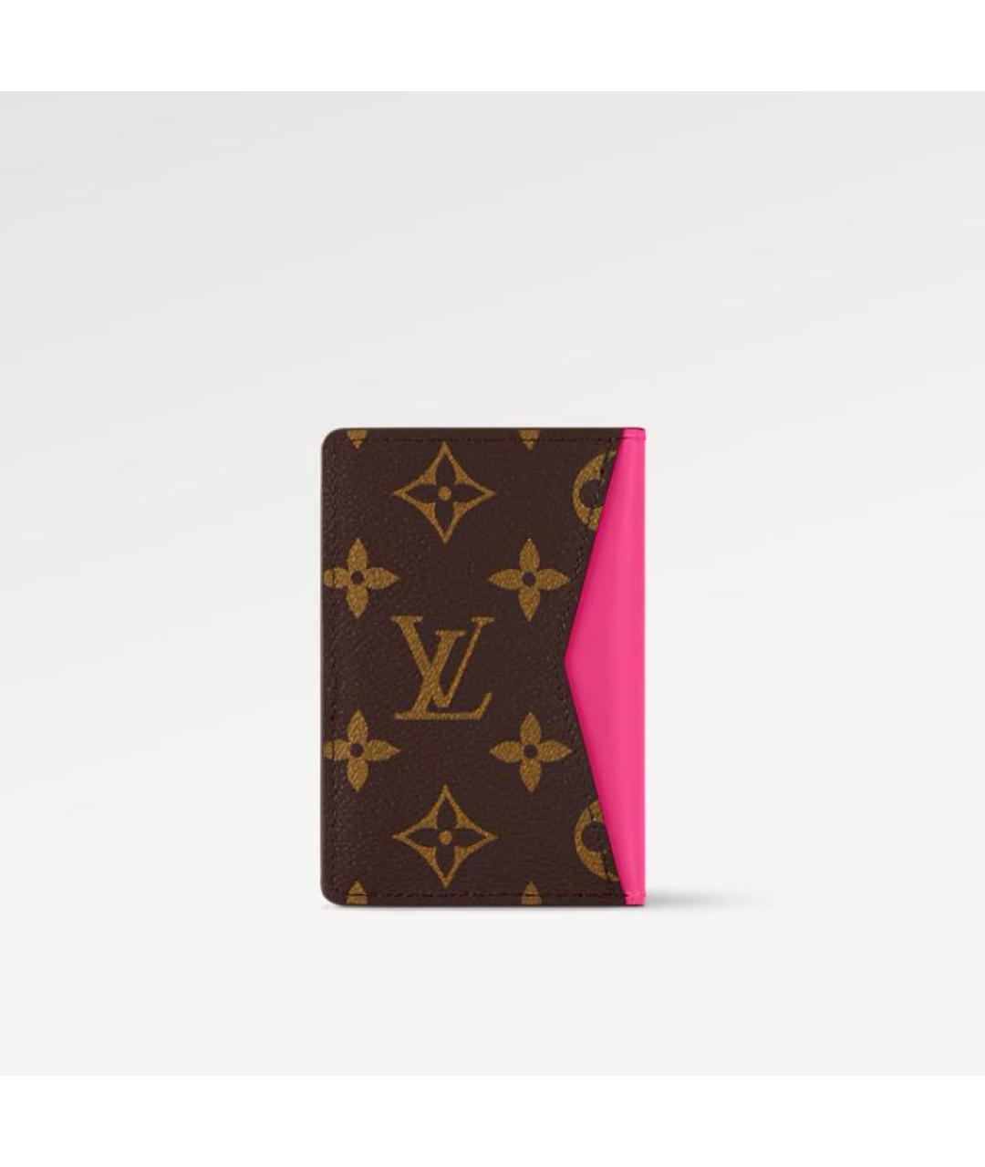 LOUIS VUITTON Коричневый кардхолдер, фото 4