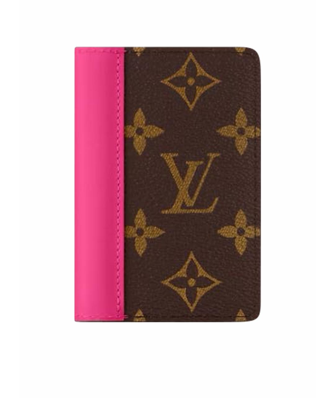 LOUIS VUITTON Коричневый кардхолдер, фото 1