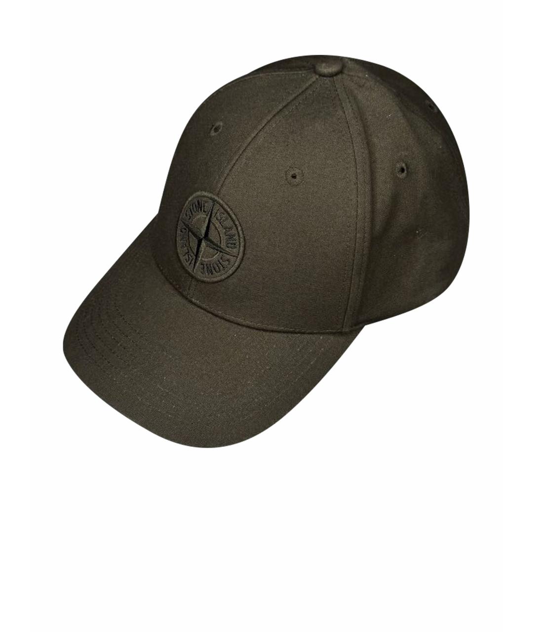 STONE ISLAND Хаки хлопковая кепка/бейсболка, фото 1