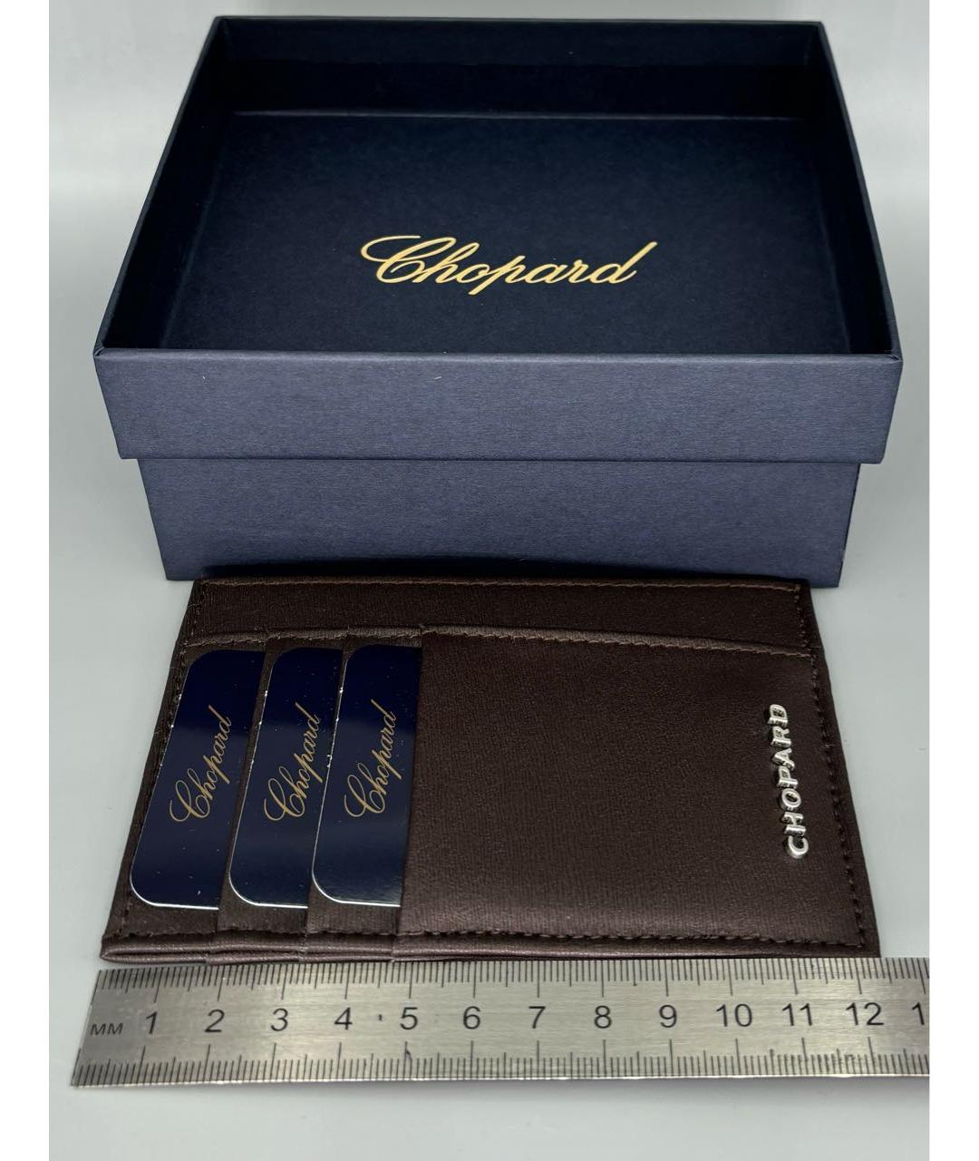 CHOPARD Коричневый кожаный кардхолдер, фото 7