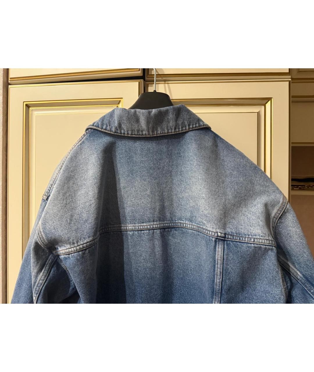 WEEKEND MAX MARA Синяя хлопковая куртка, фото 3