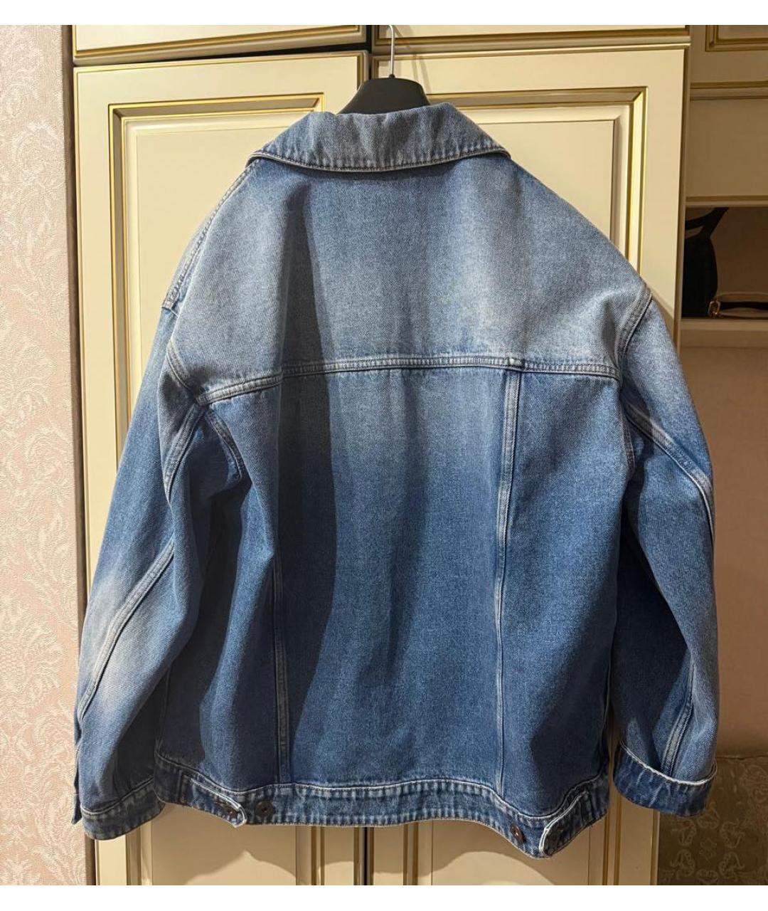 WEEKEND MAX MARA Синяя хлопковая куртка, фото 2