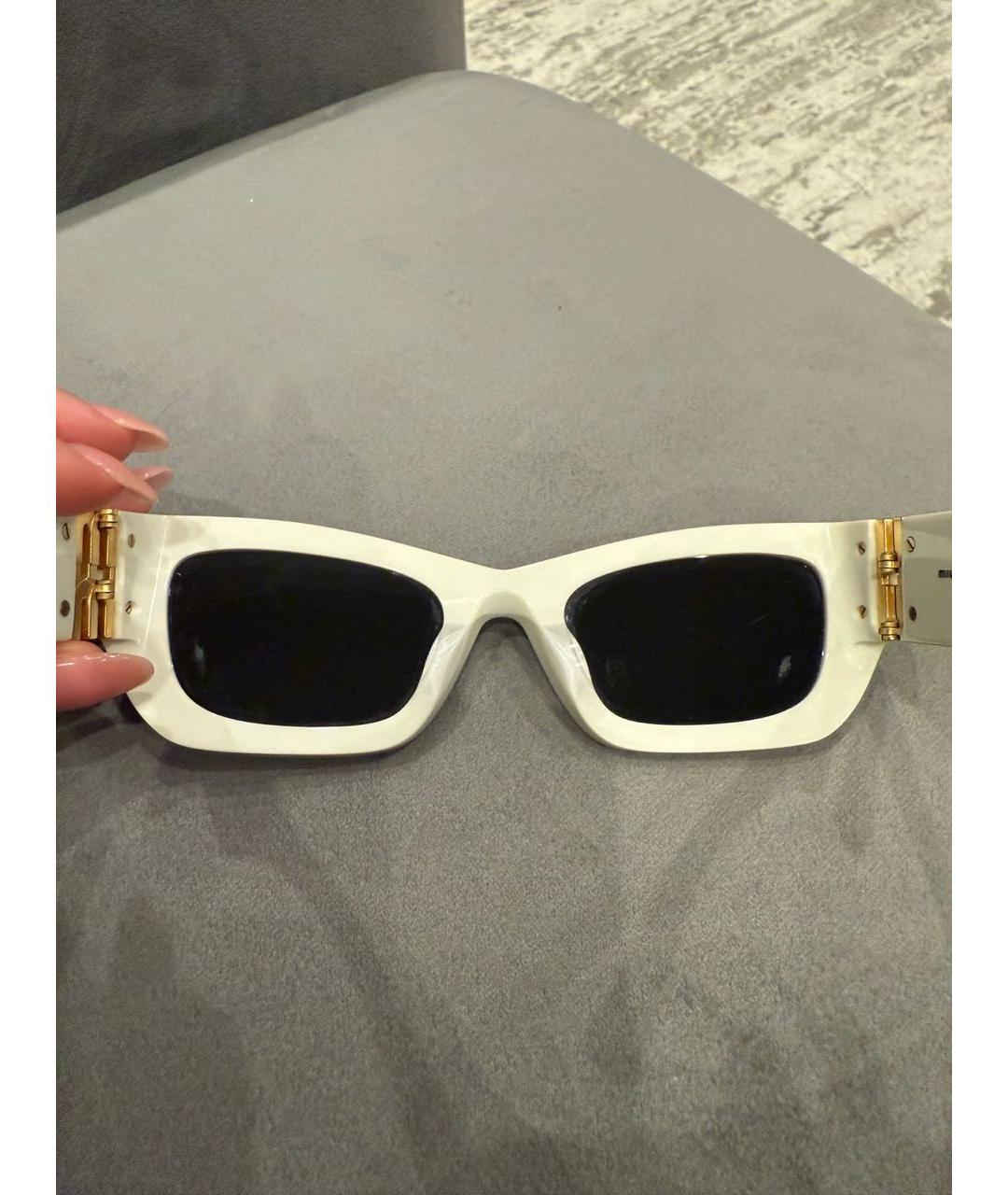 MIU MIU Белые солнцезащитные очки, фото 6