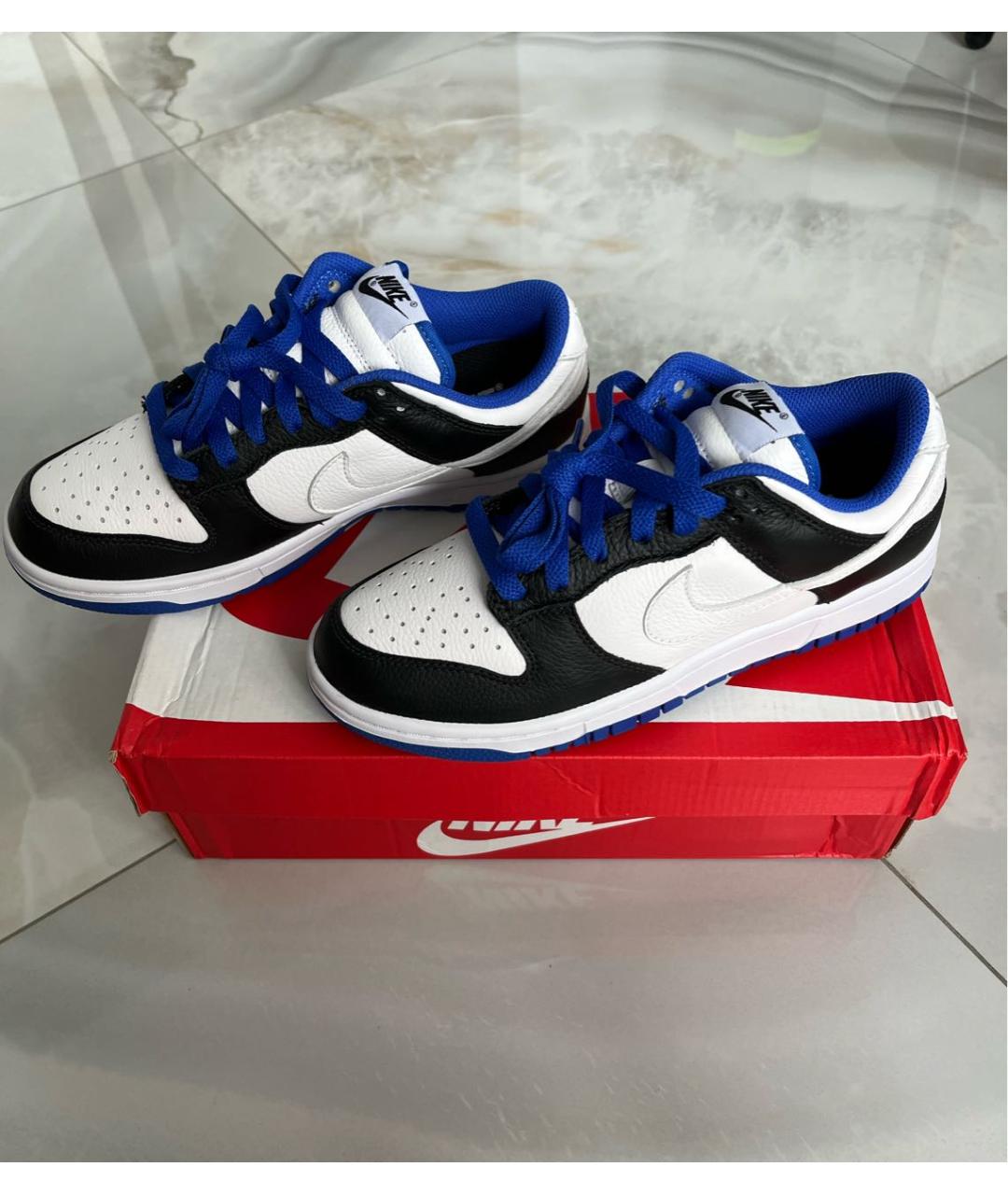 NIKE Белые кожаные кроссовки, фото 4
