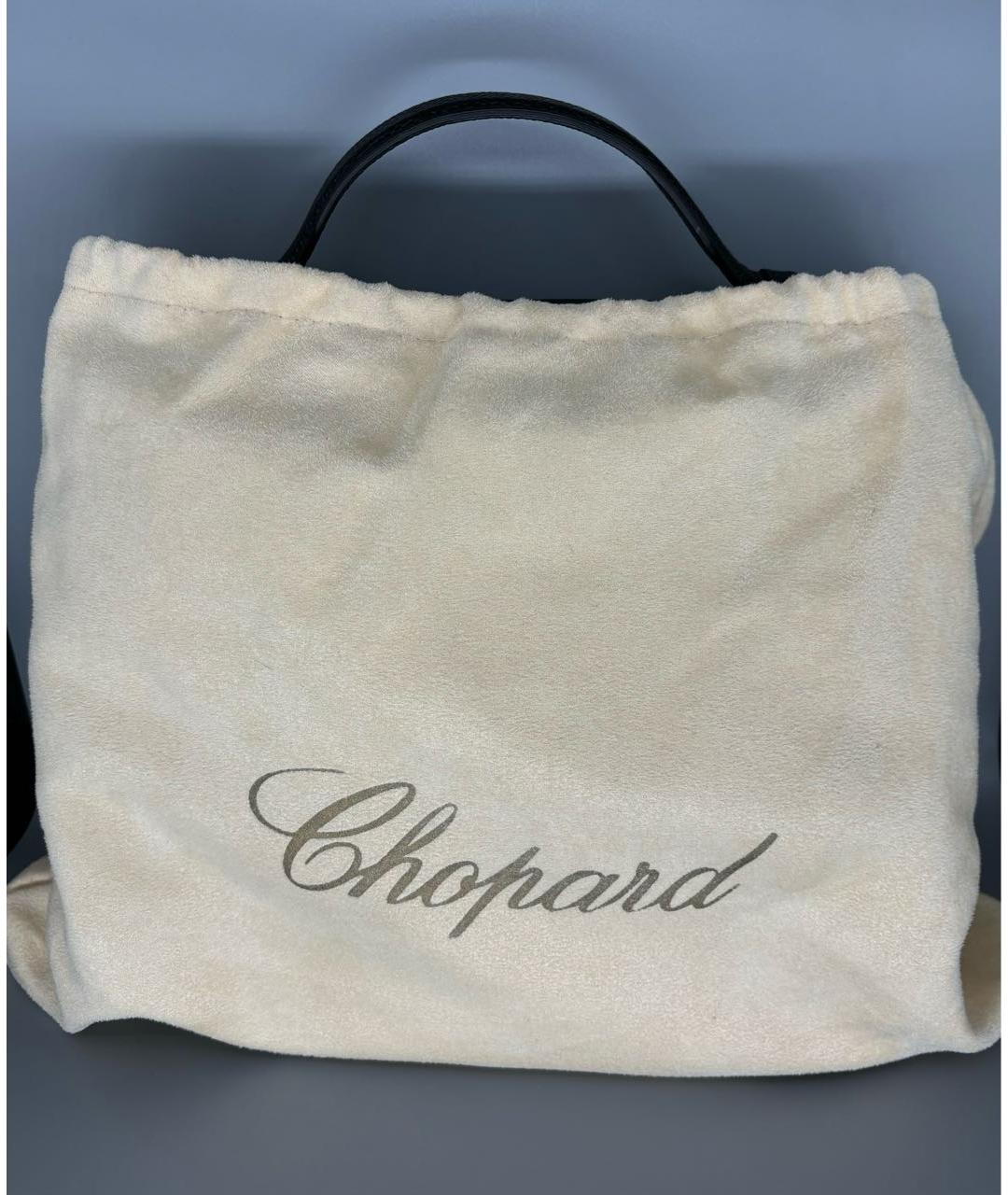 CHOPARD Черная кожаная сумка с короткими ручками, фото 6