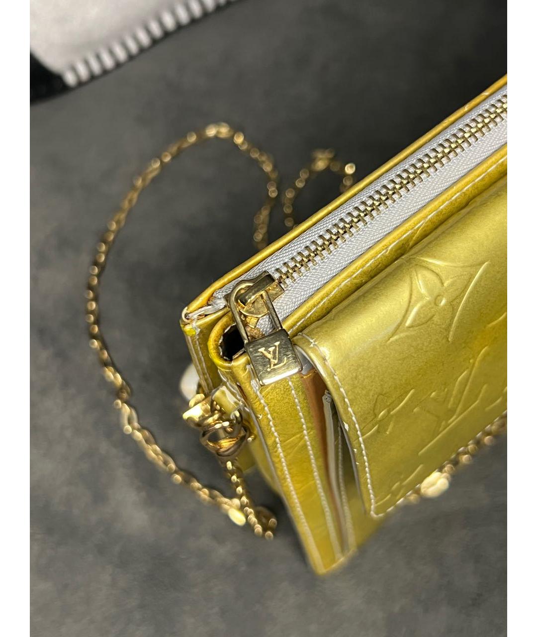 LOUIS VUITTON Горчичная сумка через плечо, фото 3
