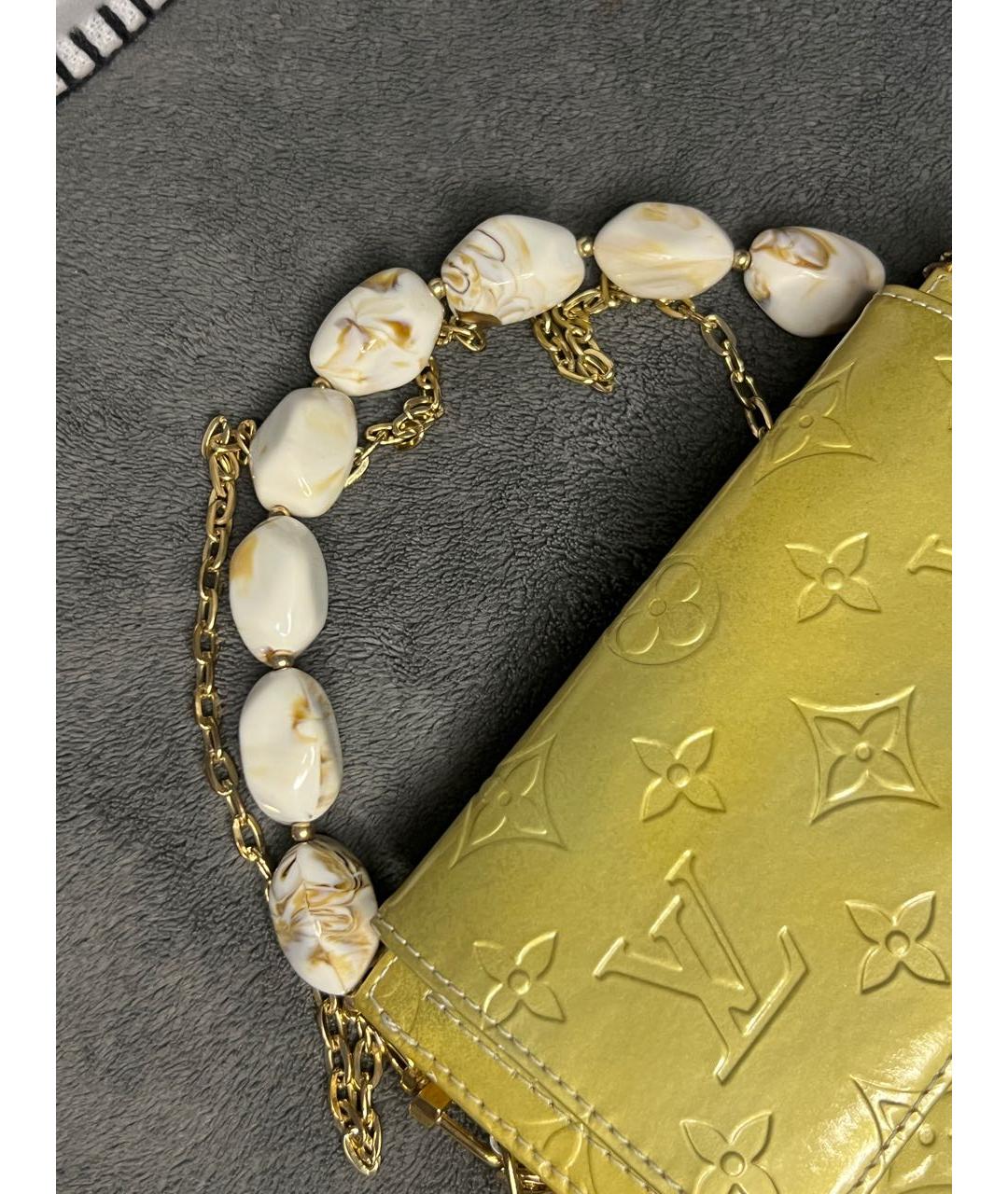LOUIS VUITTON Горчичная сумка через плечо, фото 5
