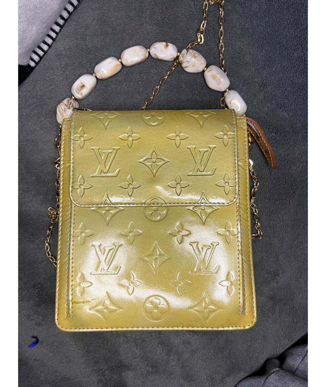 LOUIS VUITTON Горчичная сумка через плечо, фото 9