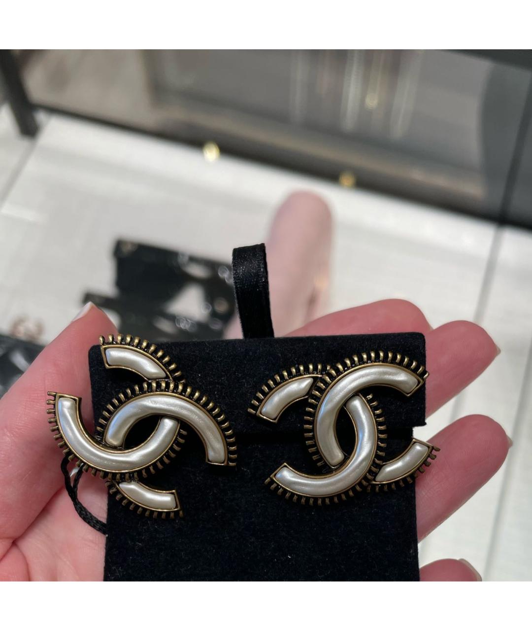 CHANEL Мульти металлические серьги, фото 4