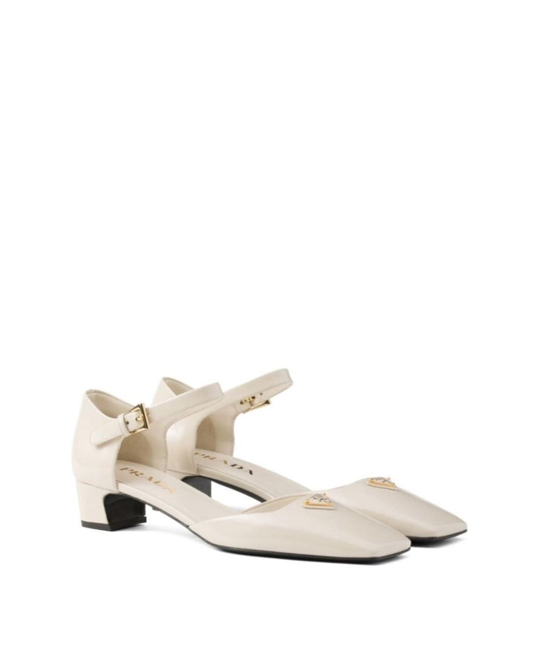 PRADA Белые туфли из лакированной кожи, фото 3