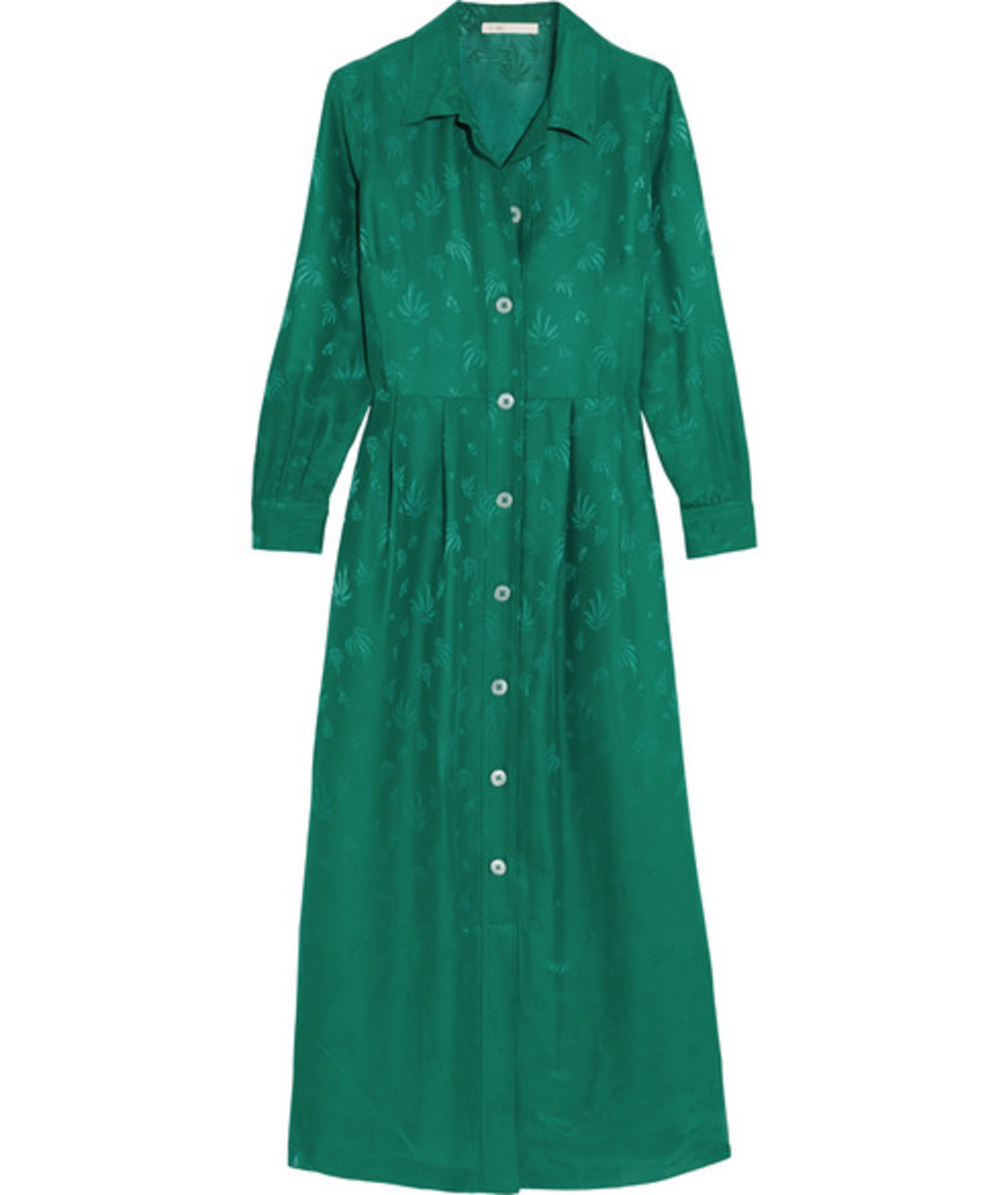 SANDRO Зеленые вискозное платье, фото 1